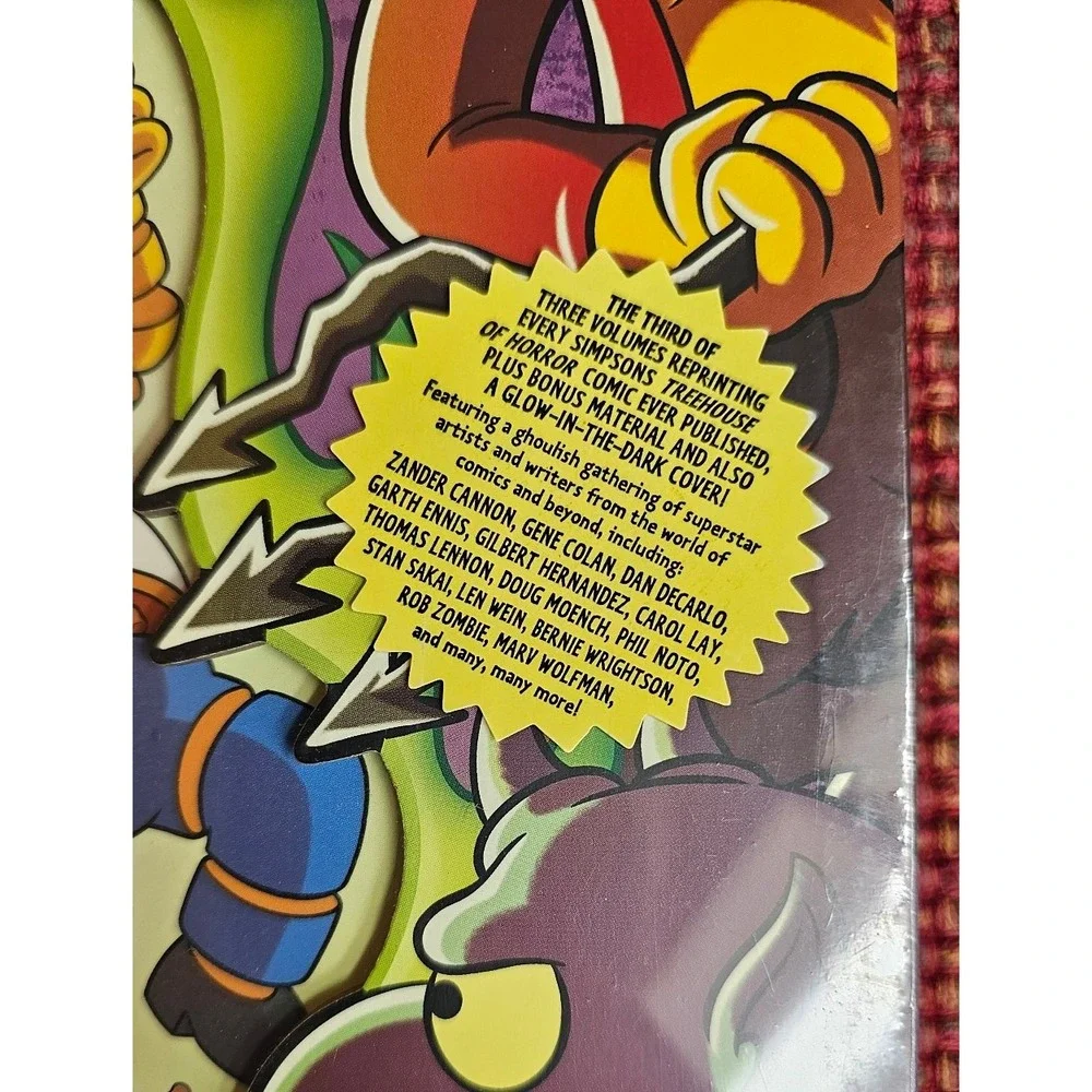 The Simpsons Treehouse of Horror Ominous Omnibus Vol 3 Glow Hardcover Comic Book